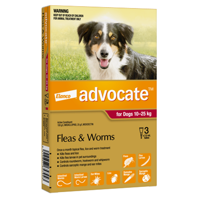 Advocate - Fleas & Worms 3pk