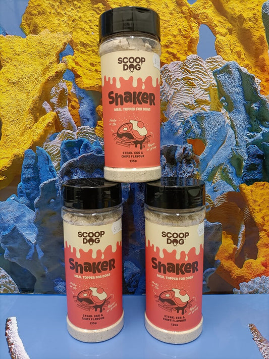 Scoop Dog Shaker - Steak, Egg & Chips