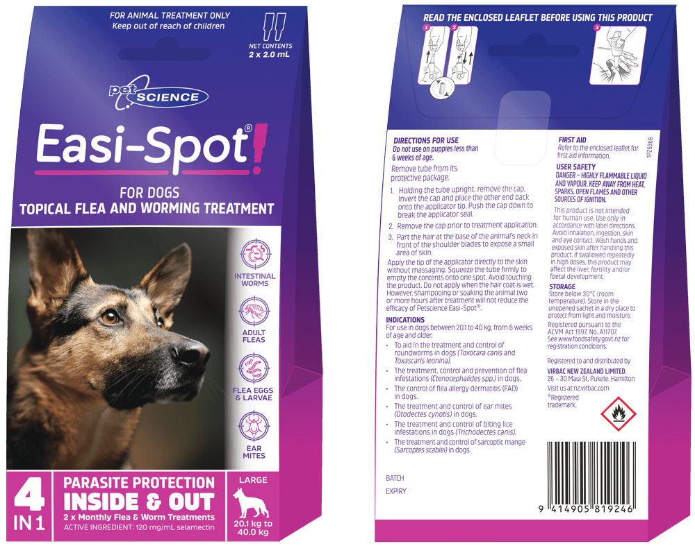 Easi-Spot Flea & Worm Treatment - Cat & Dog