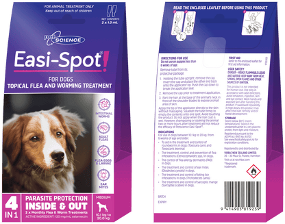 Easi-Spot Flea & Worm Treatment - Cat & Dog
