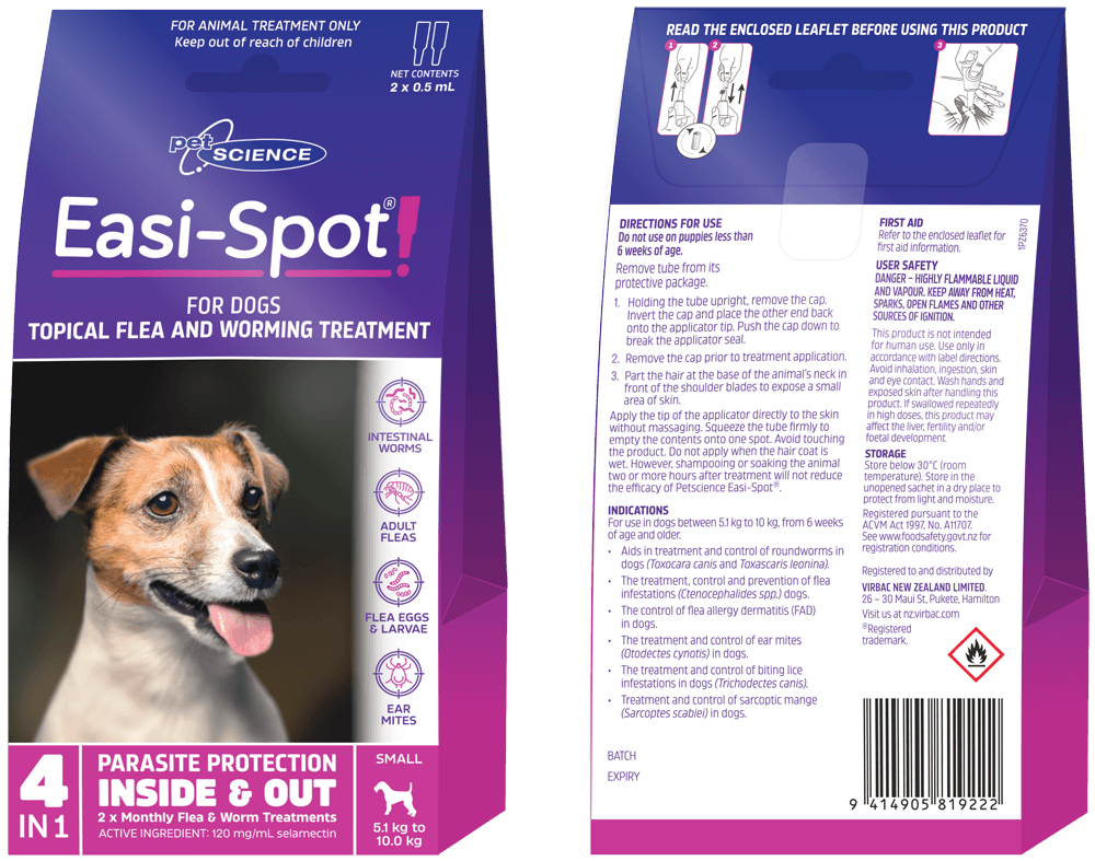 Easi-Spot Flea & Worm Treatment - Cat & Dog