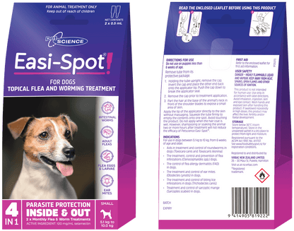 Easi-Spot Flea & Worm Treatment - Cat & Dog
