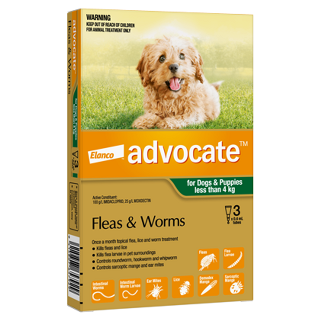 Advocate - Fleas & Worms 3pk