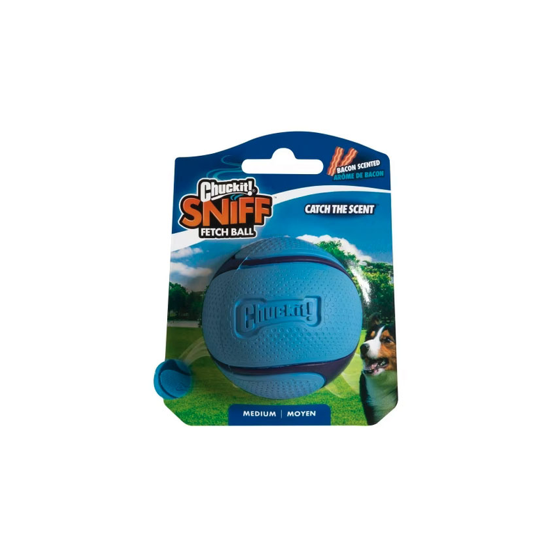 Chuckit! Sniff Fetch Ball Bacon Medium