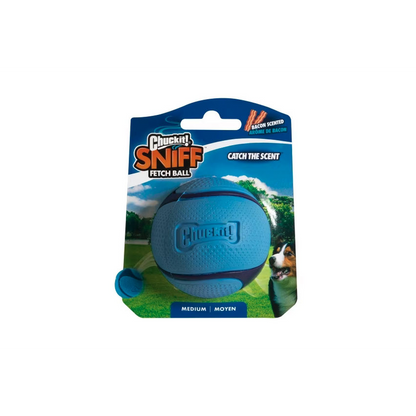 Chuckit! Sniff Fetch Ball Bacon Medium